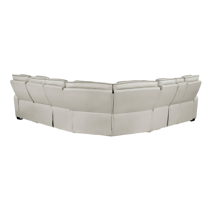Fairway - (3)3-Piece Power Reclining Sectional with Left Side Console, Drop-Down Cup Holders, Power Headrests, Storage Arms(Top and Side), Cup holders, Reading Lights, Charging Ports, Wireles