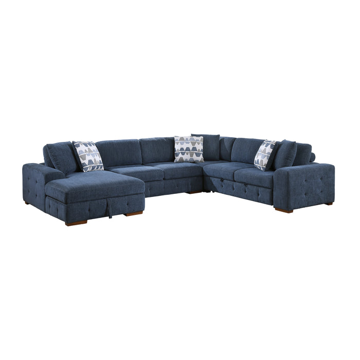 Raife - (4)4-Piece Sectional with Left Chaise