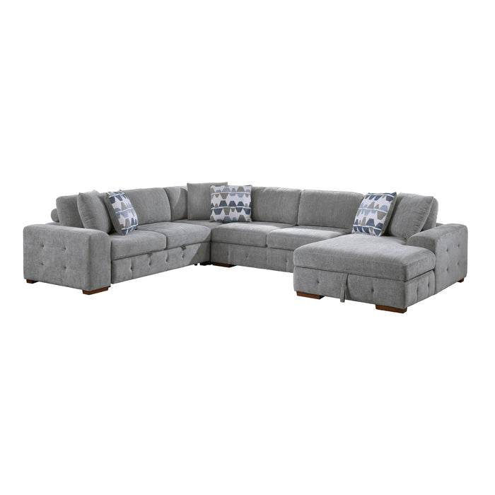 Raife - (4)4-Piece Sectional with Right Chaise