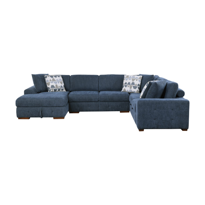 Raife - (4)4-Piece Sectional with Left Chaise