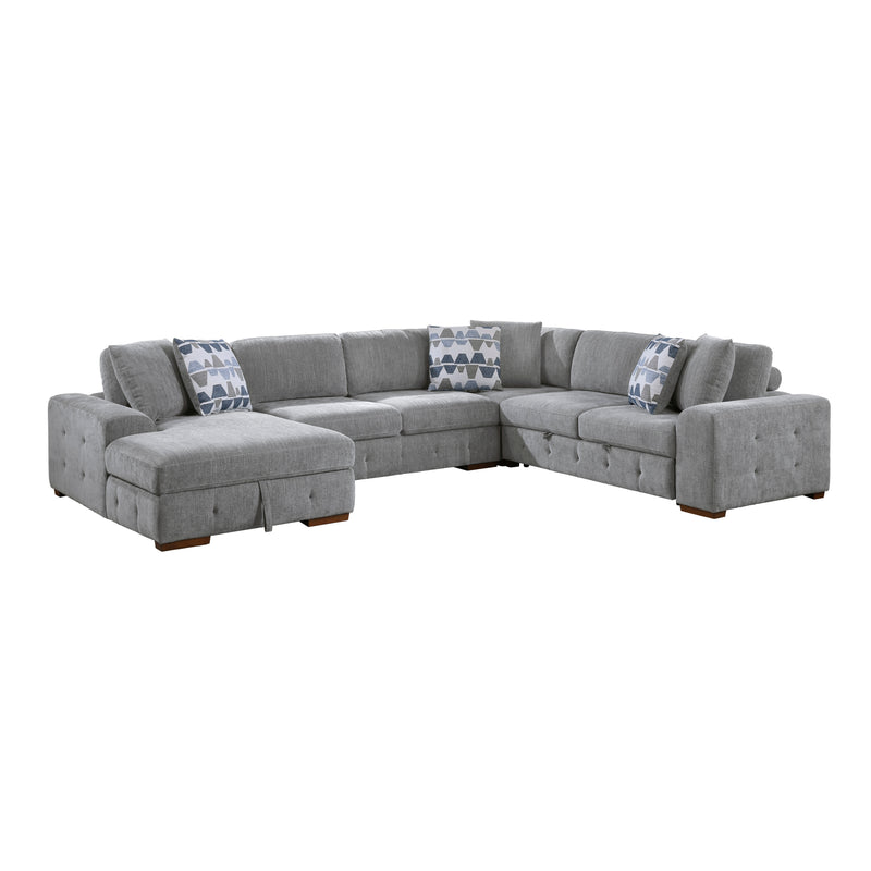 Raife - (4)4-Piece Sectional with Left Chaise