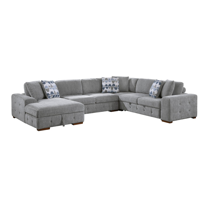 Raife - (4)4-Piece Sectional with Left Chaise