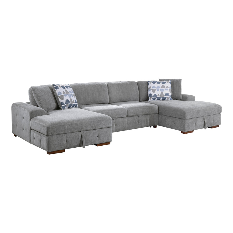 - (3)3-Piece Sectional with Left and Right Chaise
