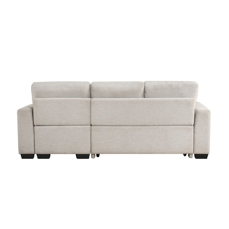 Convene - (3)2-Piece Sectional with Reversible Chaise and Pull-out Bed