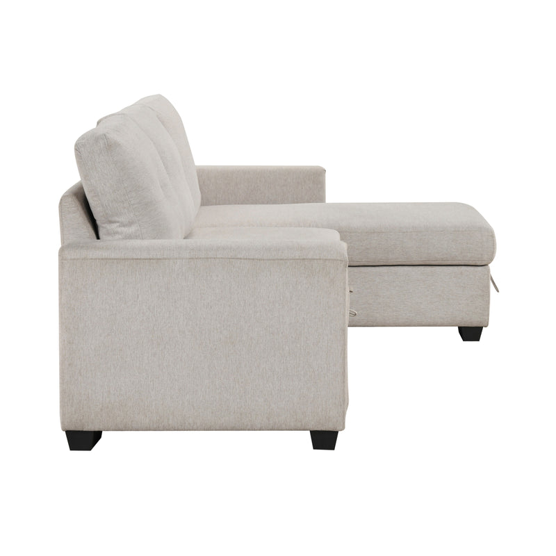 Convene - (3)2-Piece Sectional with Reversible Chaise and Pull-out Bed