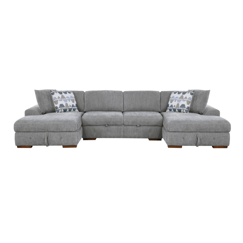 - (3)3-Piece Sectional with Left and Right Chaise