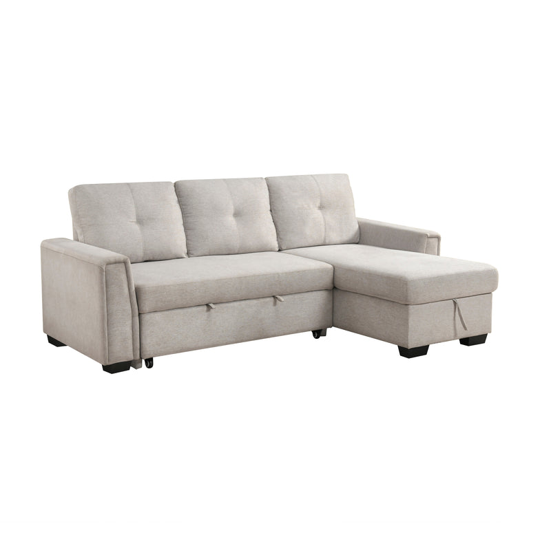 Convene - (3)2-Piece Sectional with Reversible Chaise and Pull-out Bed