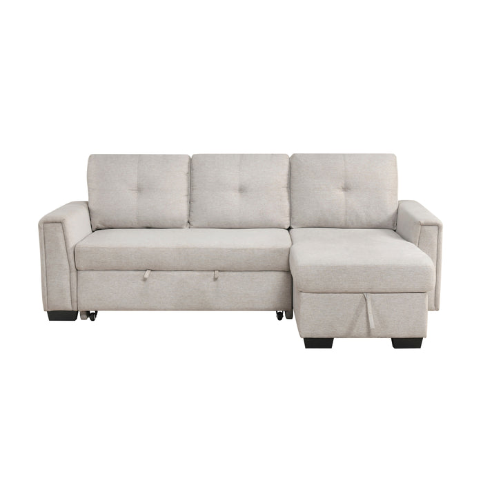 Convene - (3)2-Piece Sectional with Reversible Chaise and Pull-out Bed