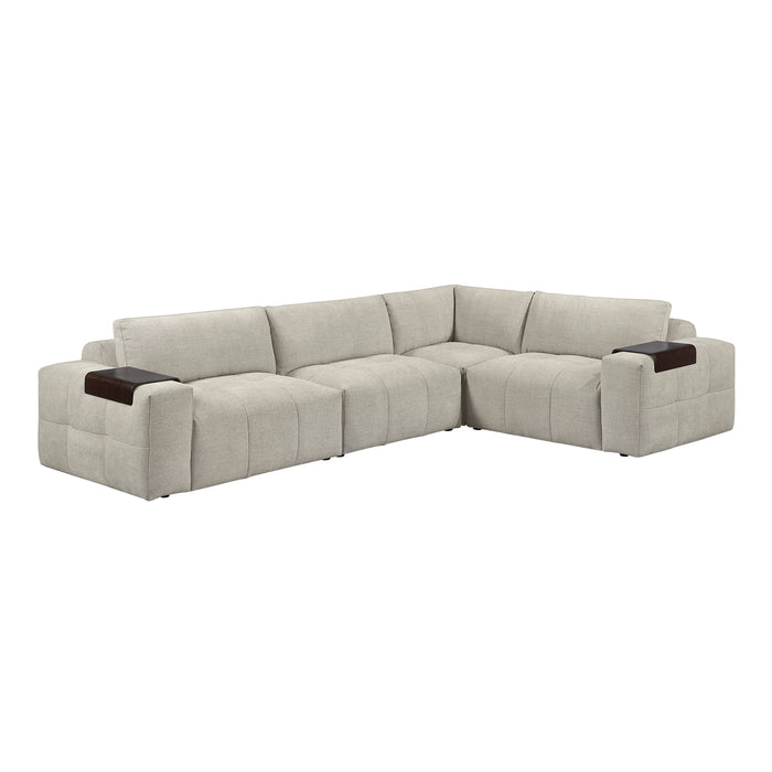 - (4)4-Piece Modular Sectional