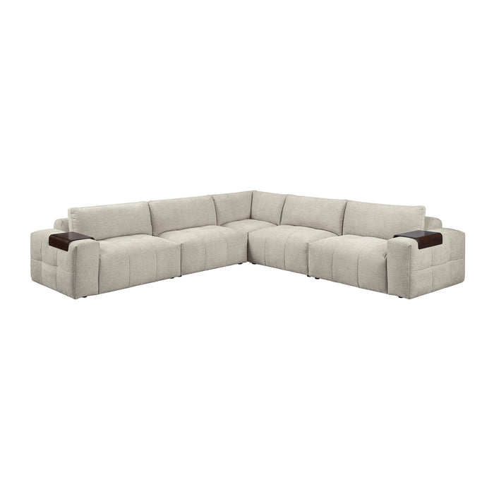 - (5)5-Piece Modular Sectional