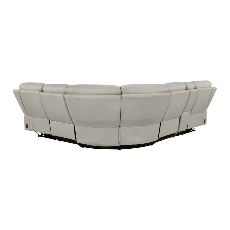 - (6)6-Piece Modular Power Reclining Sectional with Power Headrests and Charging Ports