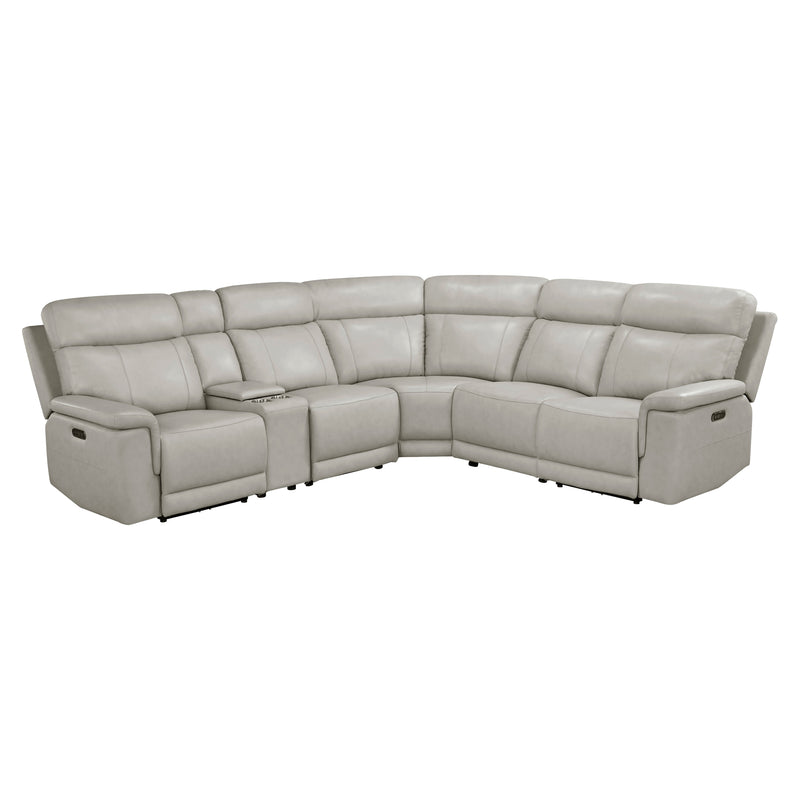 - (6)6-Piece Modular Power Reclining Sectional with Power Headrests and Charging Ports