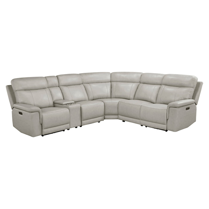 - (6)6-Piece Modular Power Reclining Sectional with Power Headrests and Charging Ports