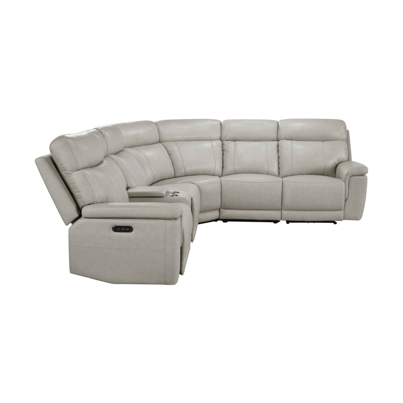 - (6)6-Piece Modular Power Reclining Sectional with Power Headrests and Charging Ports