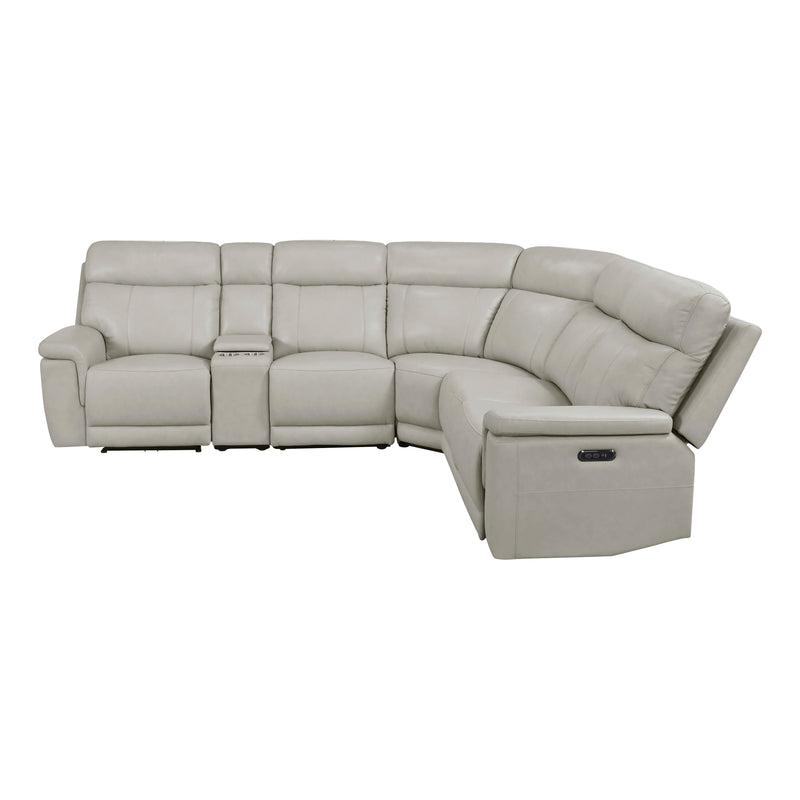 - (6)6-Piece Modular Power Reclining Sectional with Power Headrests and Charging Ports