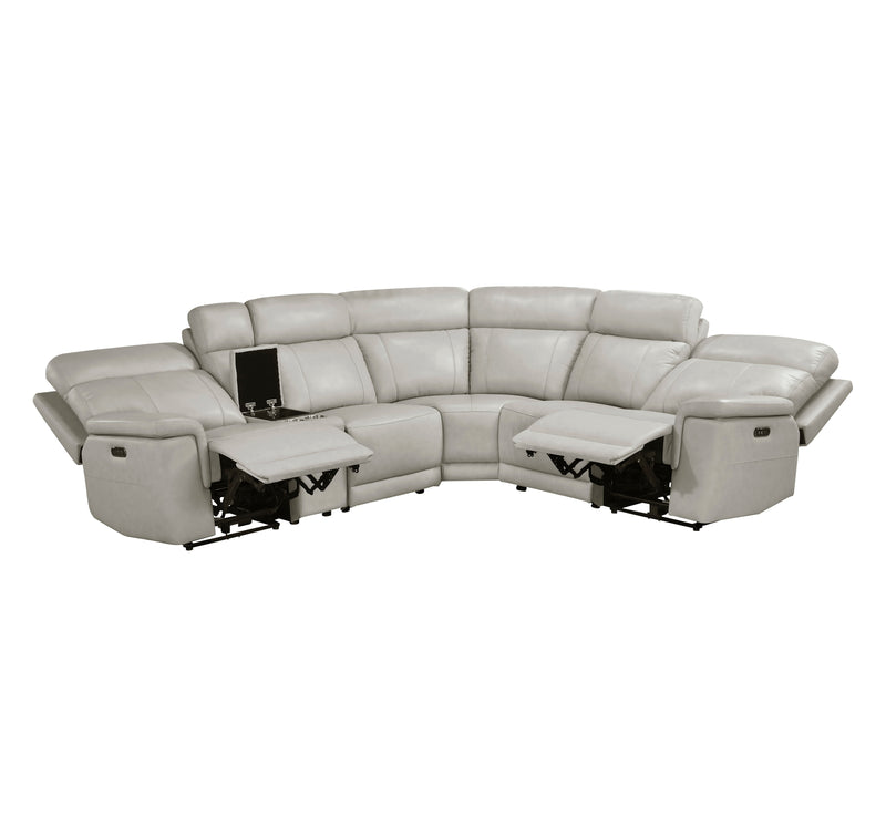 - (6)6-Piece Modular Power Reclining Sectional with Power Headrests and Charging Ports