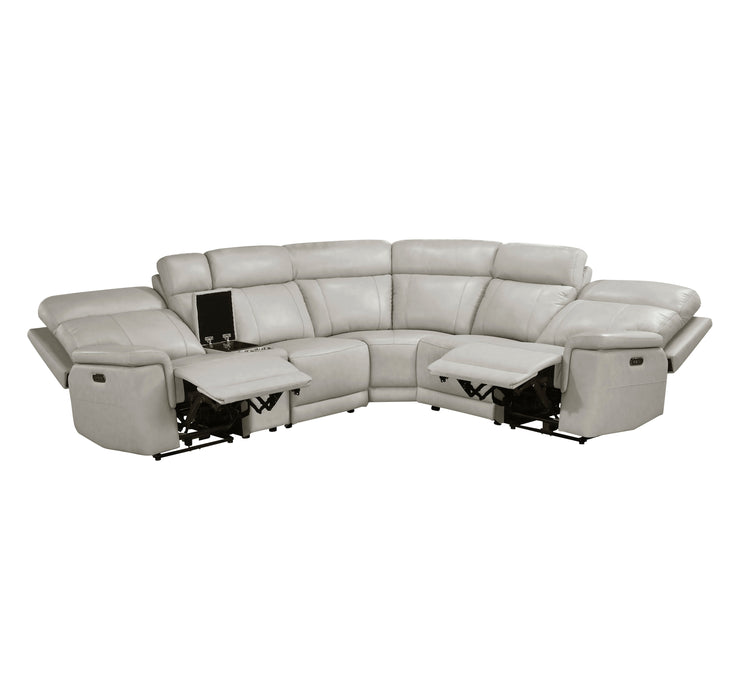 - (6)6-Piece Modular Power Reclining Sectional with Power Headrests and Charging Ports