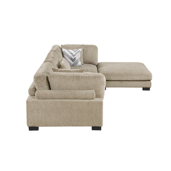 Tinley - (4)4-Piece Modular Sectional with Ottoman