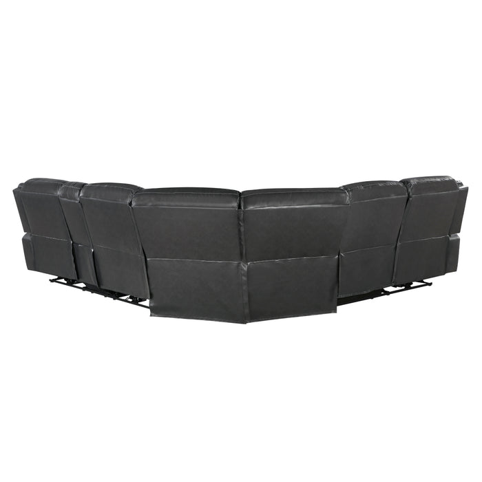 Fargo - (3)3-Piece Power Reclining Sectional with Right Console