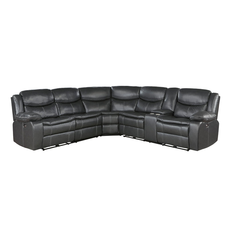 Fargo - (3)3-Piece Power Reclining Sectional with Right Console