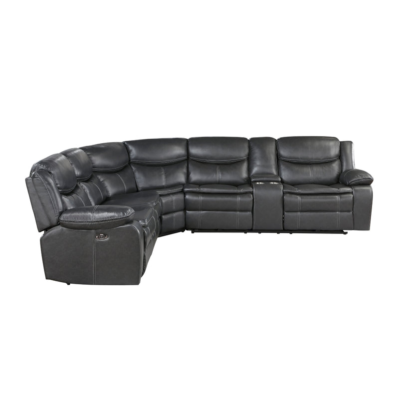 Fargo - (3)3-Piece Power Reclining Sectional with Right Console