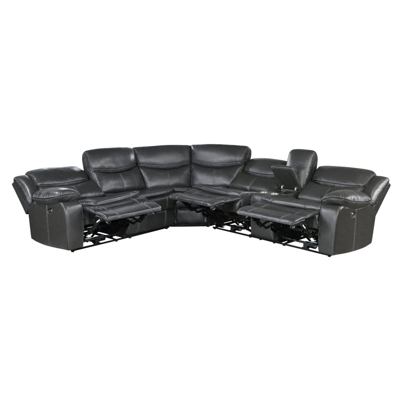 Fargo - (3)3-Piece Power Reclining Sectional with Right Console