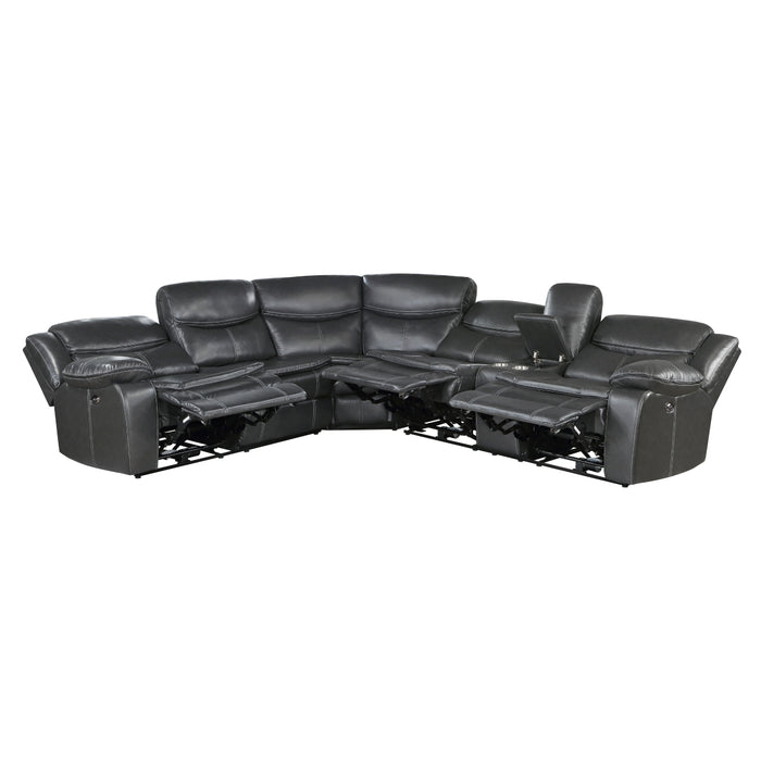 Fargo - (3)3-Piece Power Reclining Sectional with Right Console