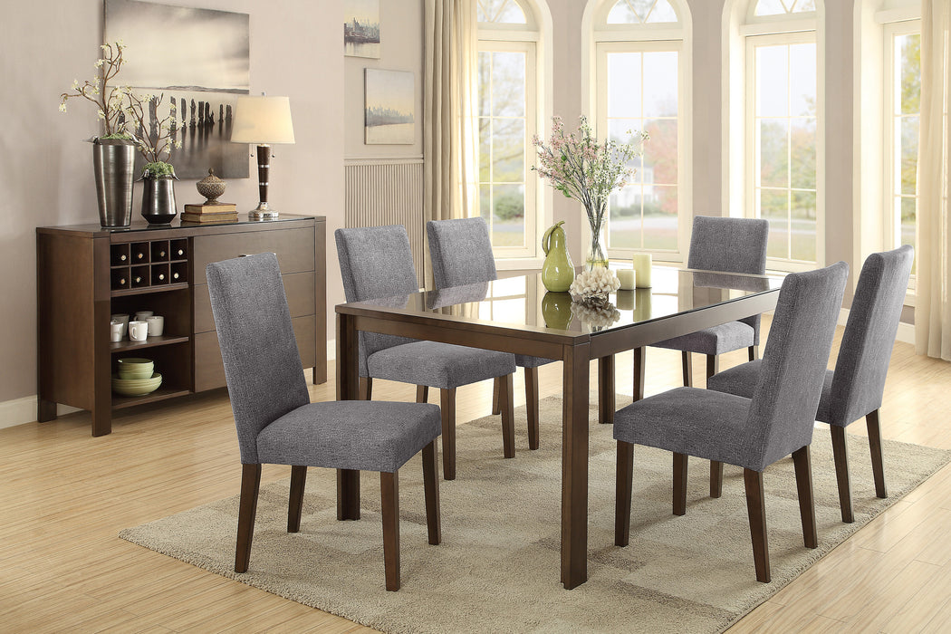 Fielding - Dining Table, Black Glass Insert