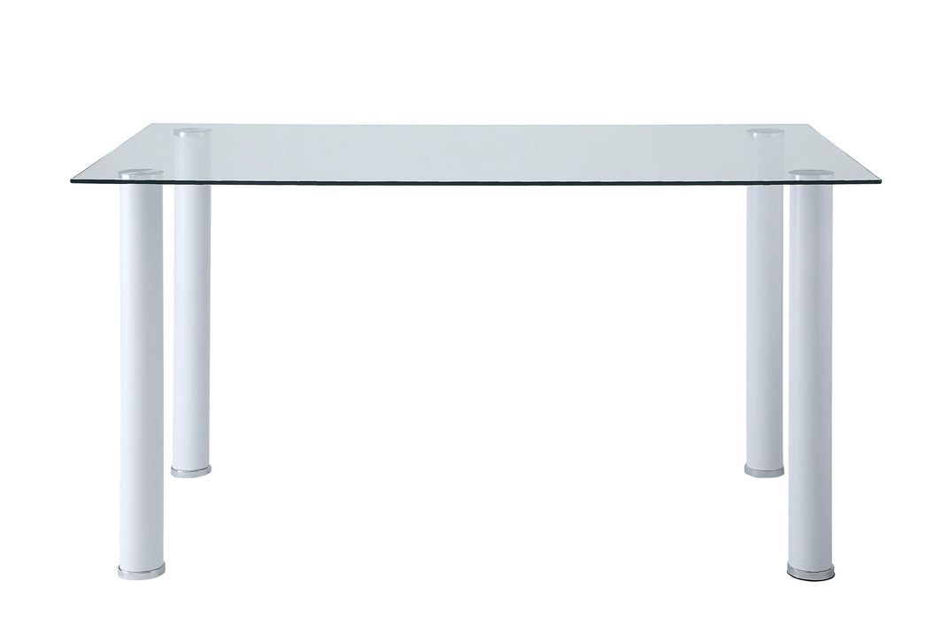 Florian - (2)Dining Table, Glass Top