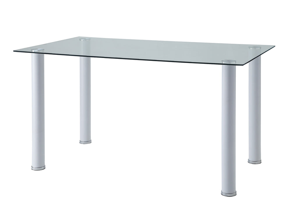 Florian - (2)Dining Table, Glass Top