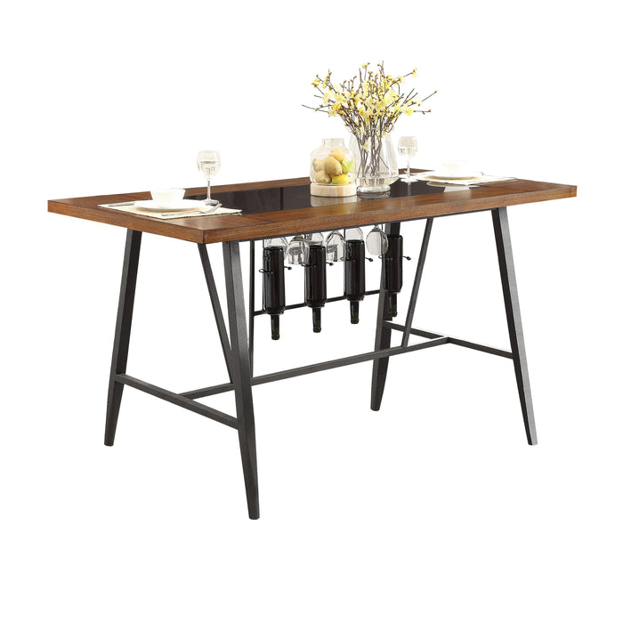 Selbyville - (2)Counter Height Table, Glass Insert