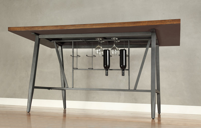 Selbyville - (2)Counter Height Table, Glass Insert