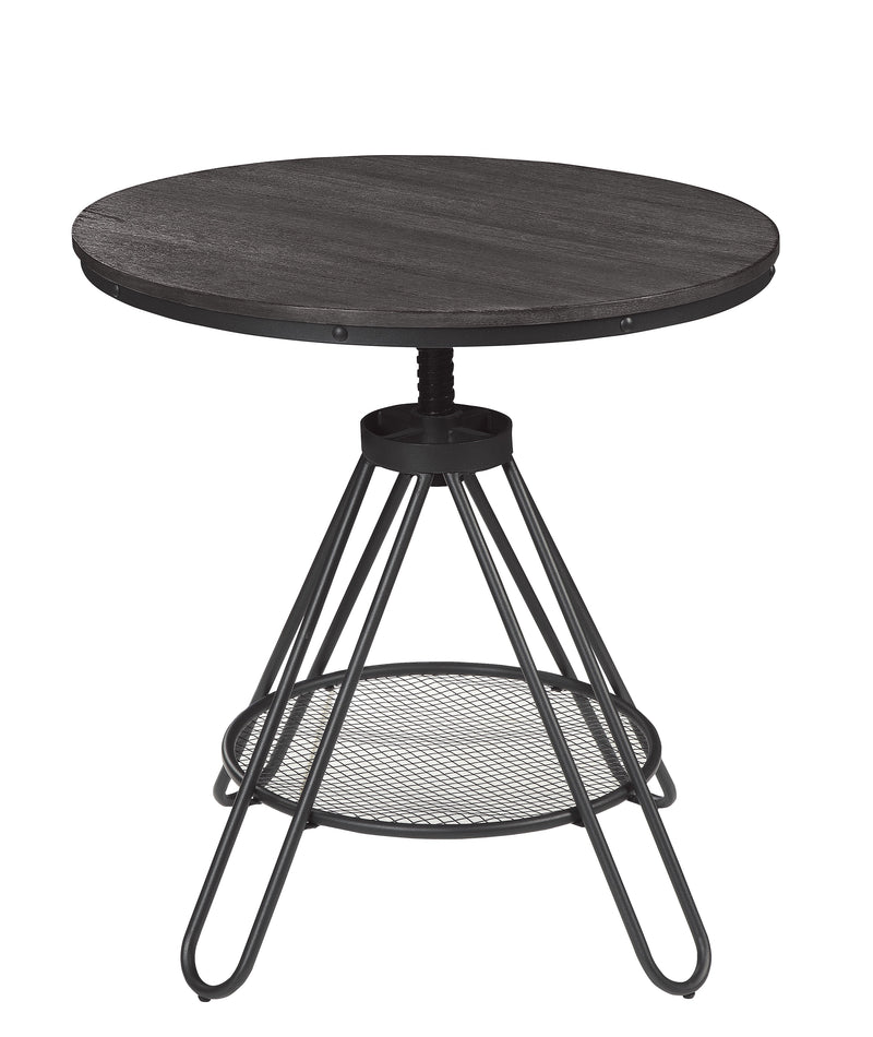 Cirrus - (2)Round Dining Table, Adjustable Height