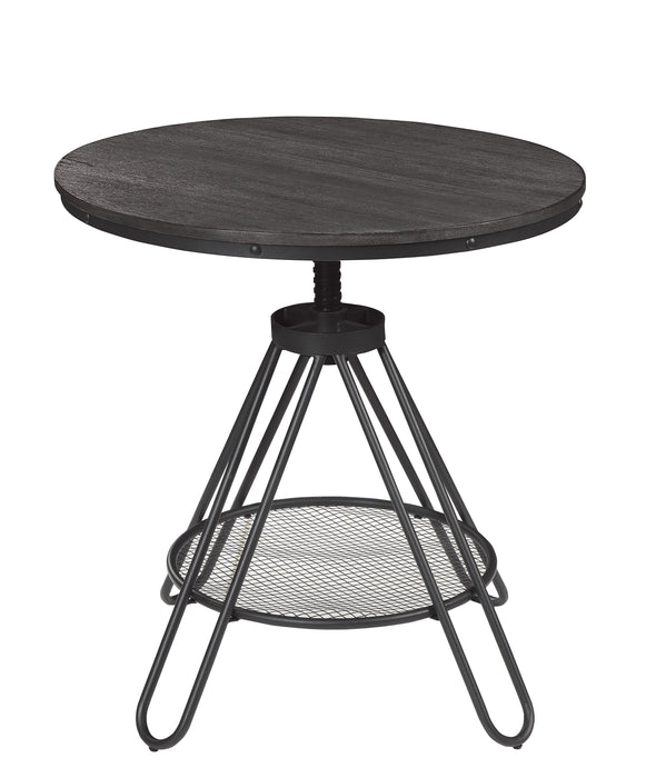 Cirrus - (2)Round Dining Table, Adjustable Height