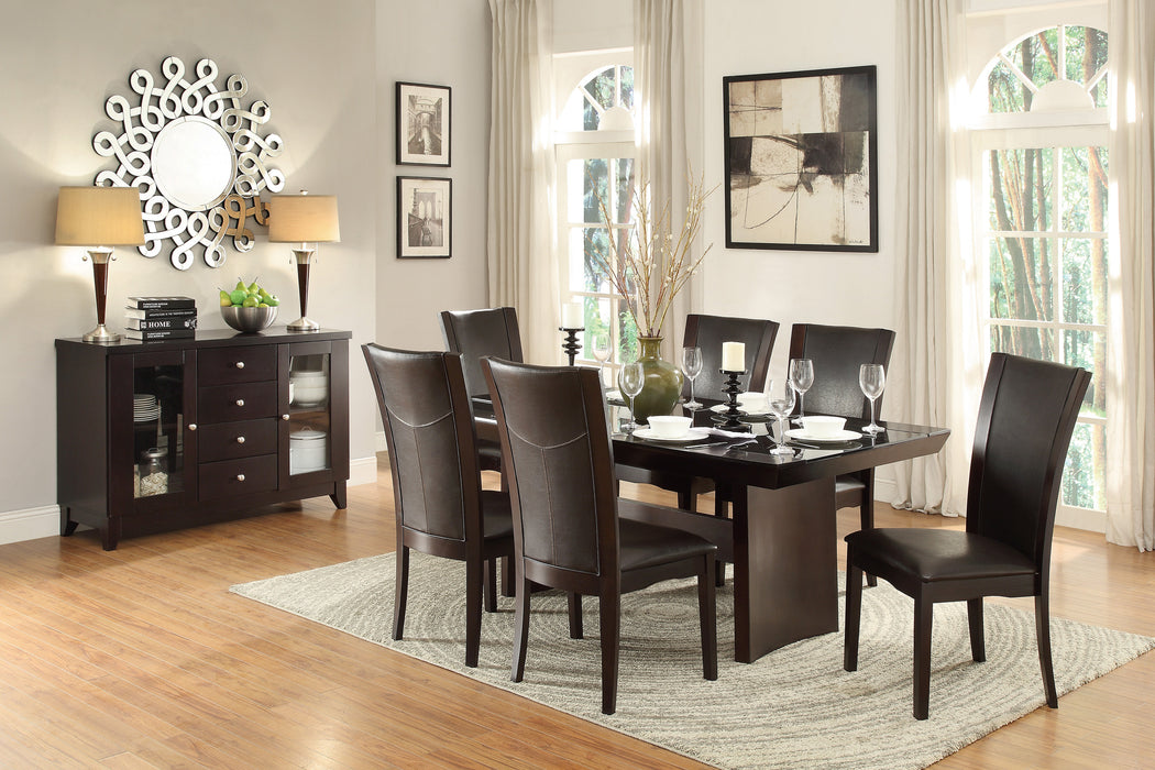Daisy - (3)Dining Table, Glass Insert