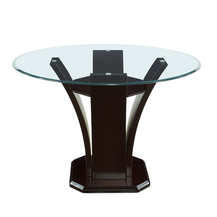Daisy - (3)Round Counter Height Table, Glass Top