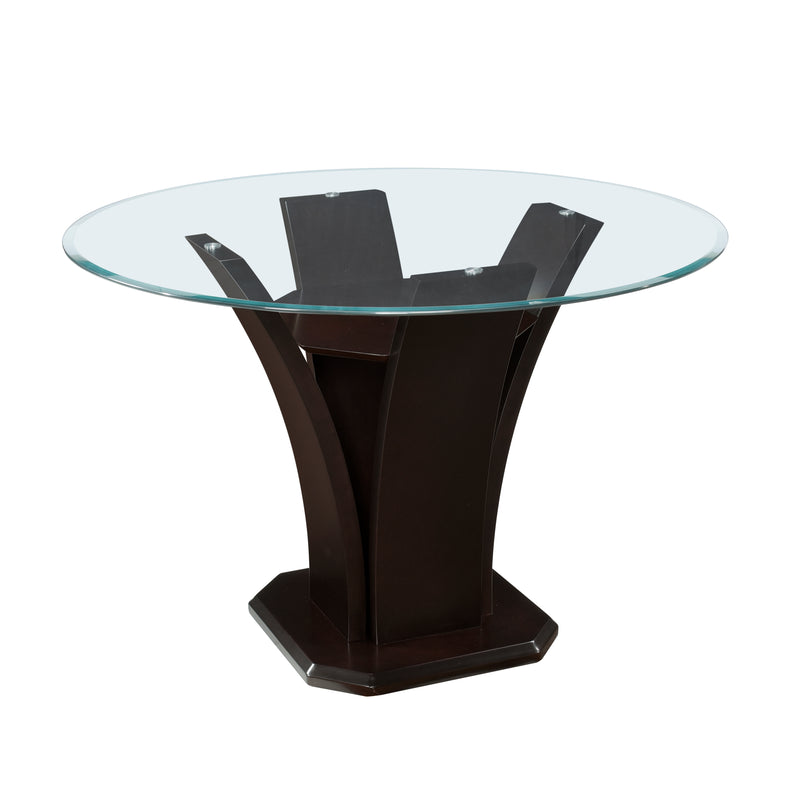 Daisy - (3)Round Counter Height Table, Glass Top