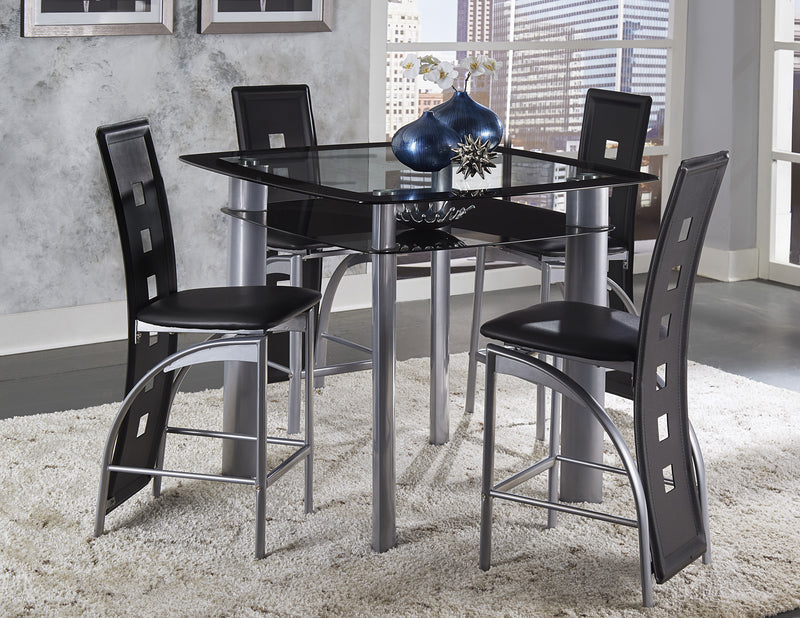 Sona - (2)Counter Height Table, Glass Top