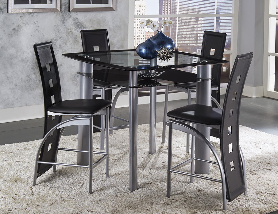 Sona - (2)Counter Height Table, Glass Top
