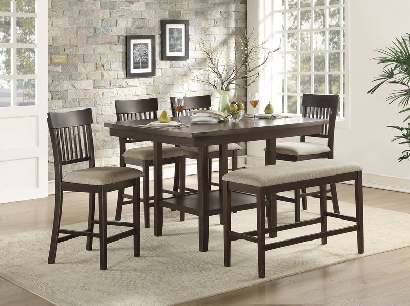 Balin - Counter Height Table with Lazy Susan