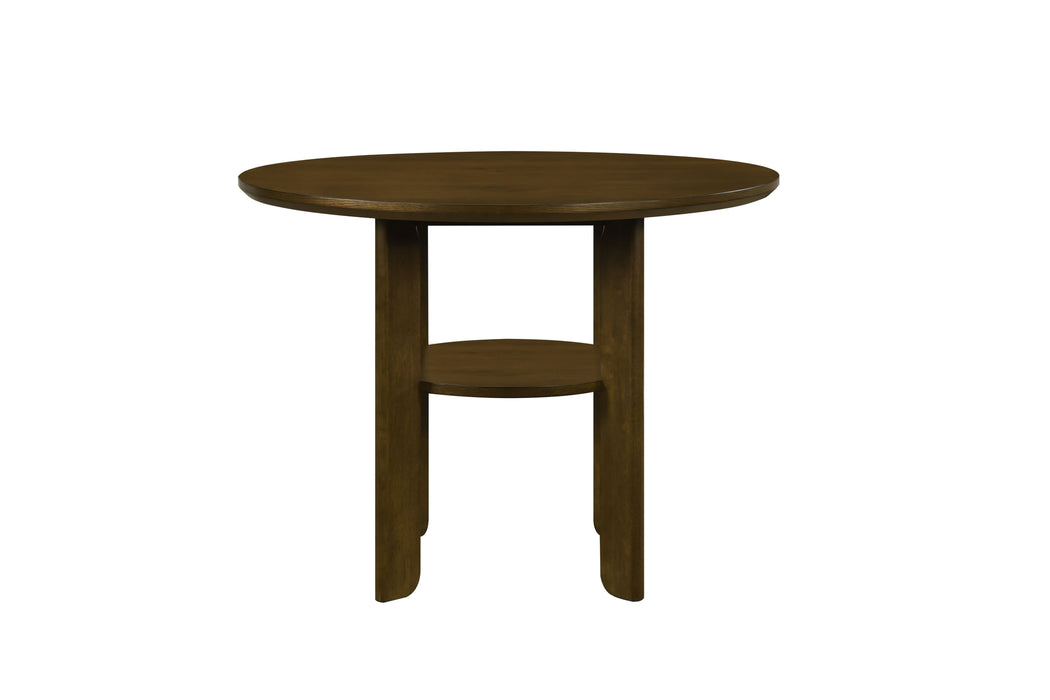 - Round Counter Height Table, Oak Veneer