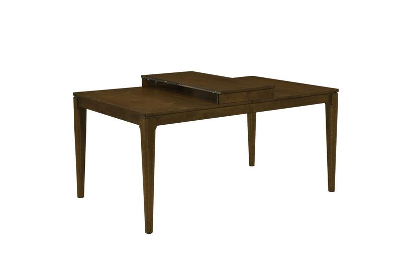 - Dining Table, Oak Veneer, Self-Storing Leaf