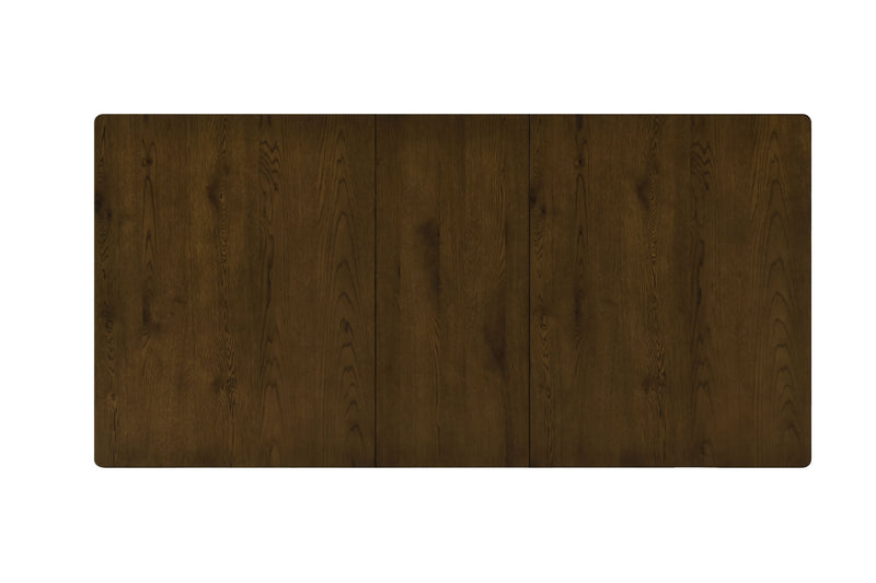 - Dining Table, Oak Veneer, Self-Storing Leaf