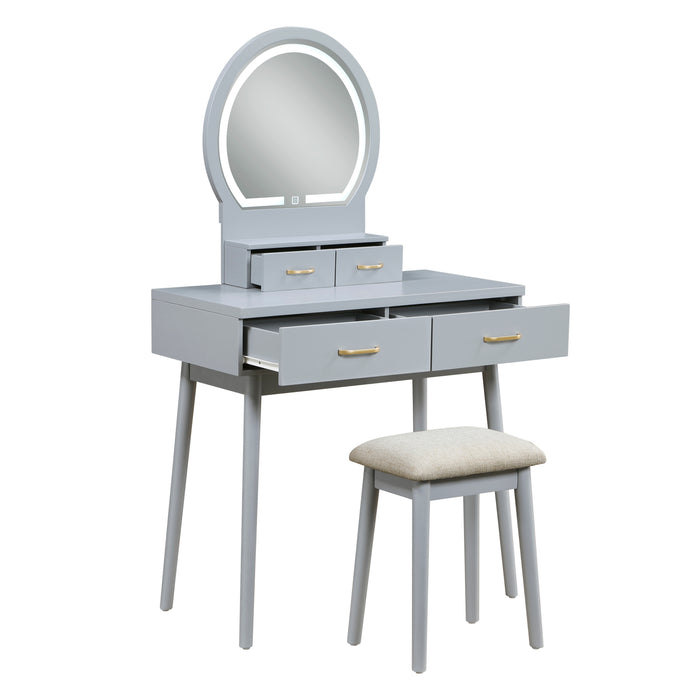 Camilla - Dressing Table with Mirror