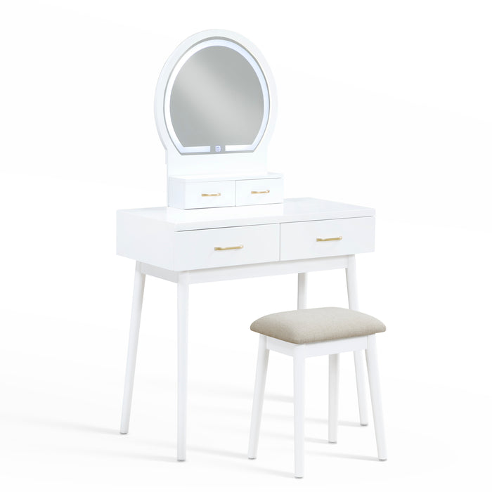 Camilla - Dressing Table with Mirror