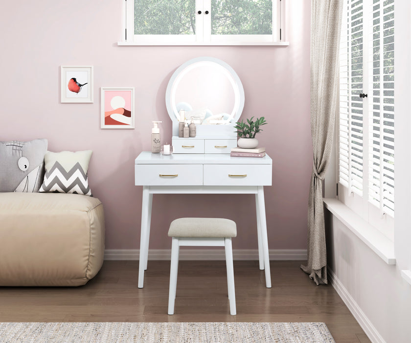 Camilla - Dressing Table with Mirror