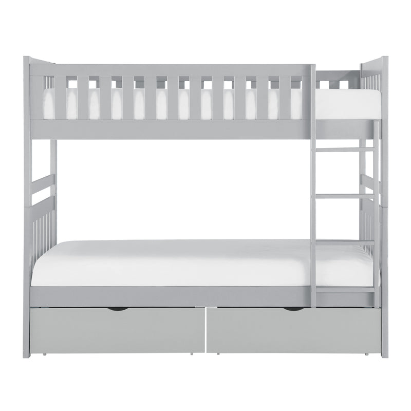 Orion - (4) Twin/Twin Bunk Bed with Storage Boxes
