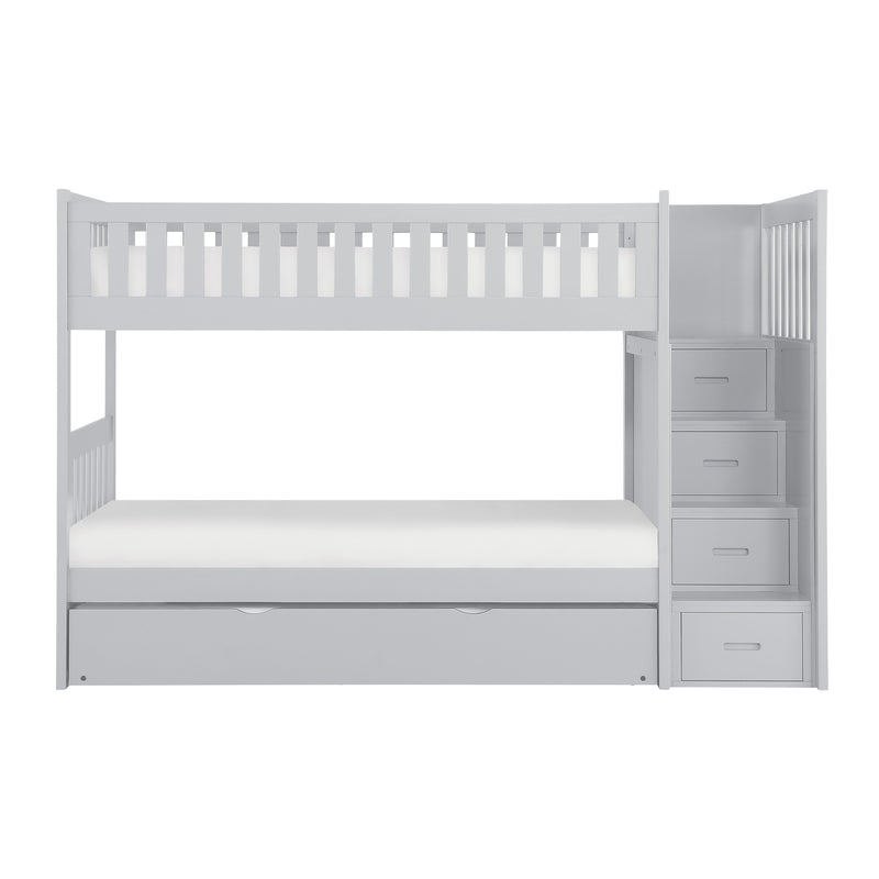 Orion - (5) Twin/Twin Step Bunk Bed with Twin Trundle
