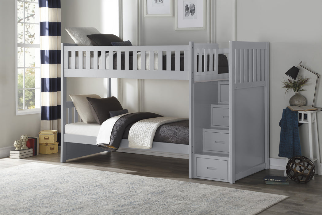 Orion - (4) Twin/Twin Step Bunk Bed