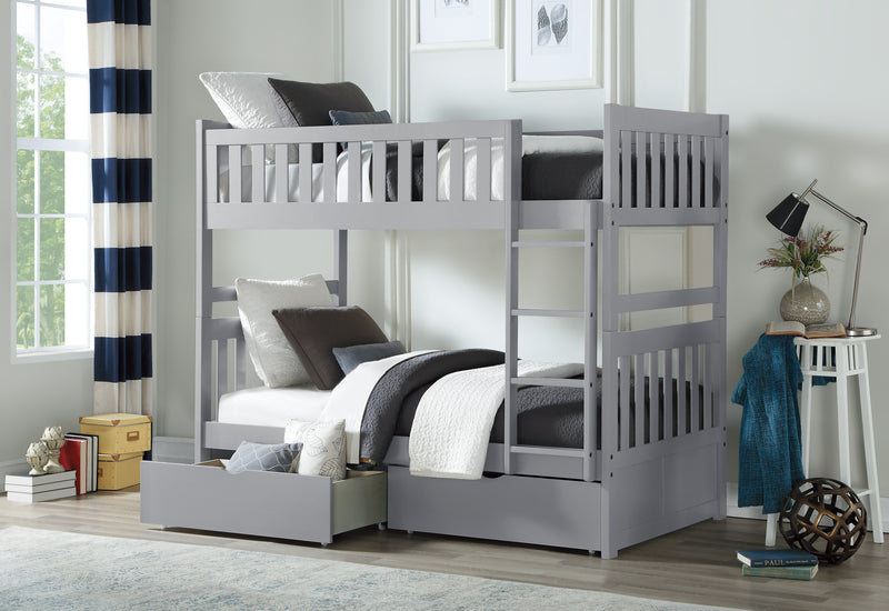 Orion - (4) Twin/Twin Bunk Bed with Storage Boxes